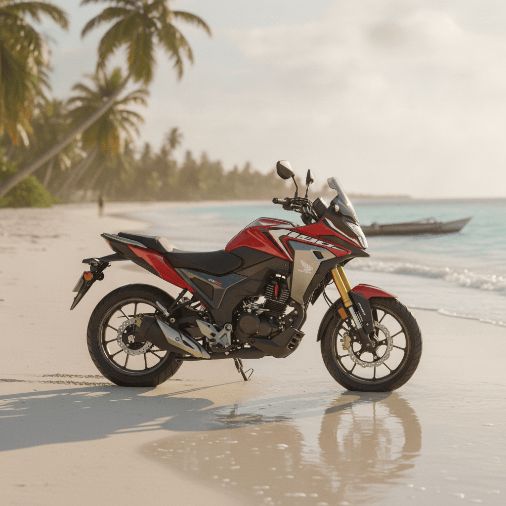 Honda NX190 — playa