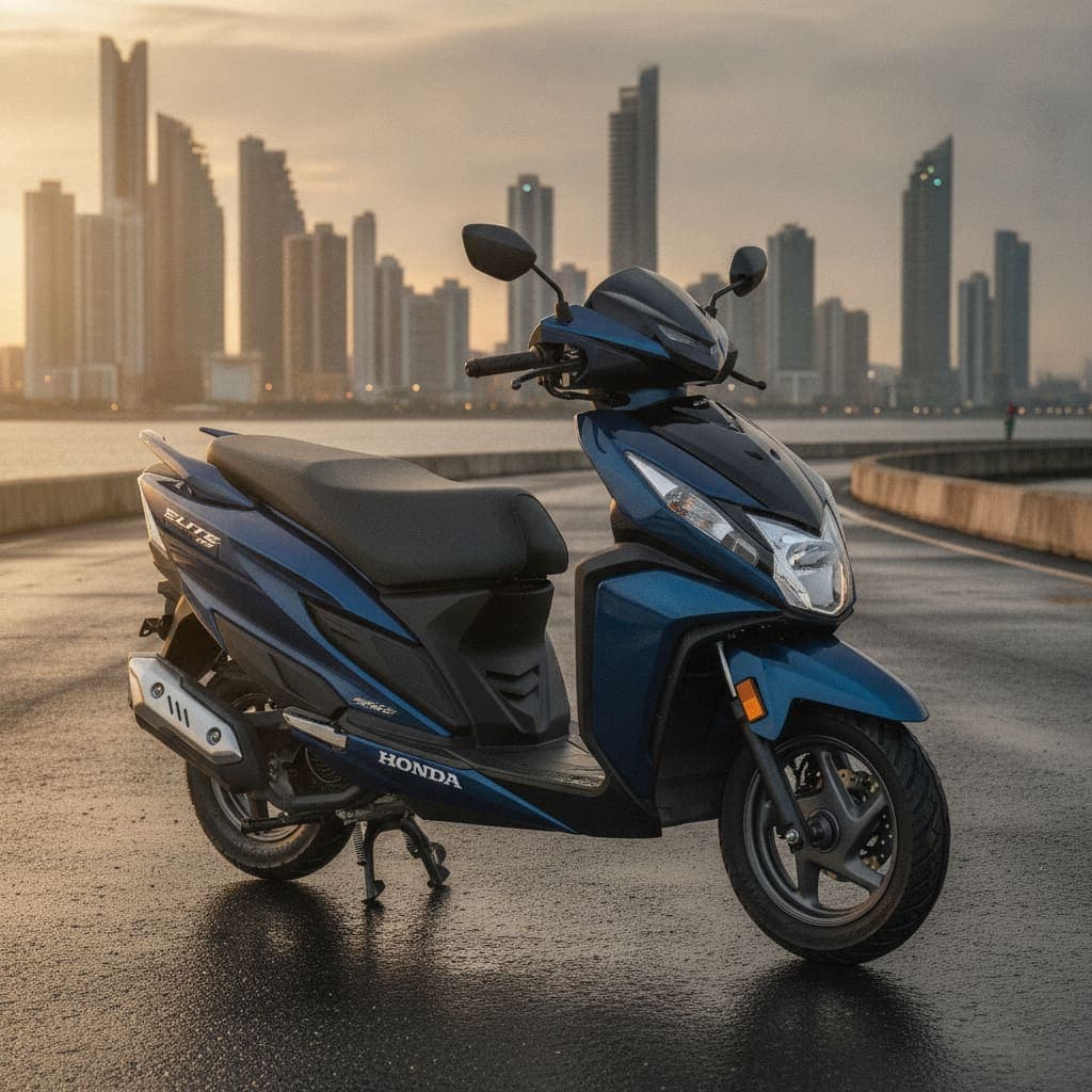 Honda Elite en la Cinta Costera de Ciudad de Panamá