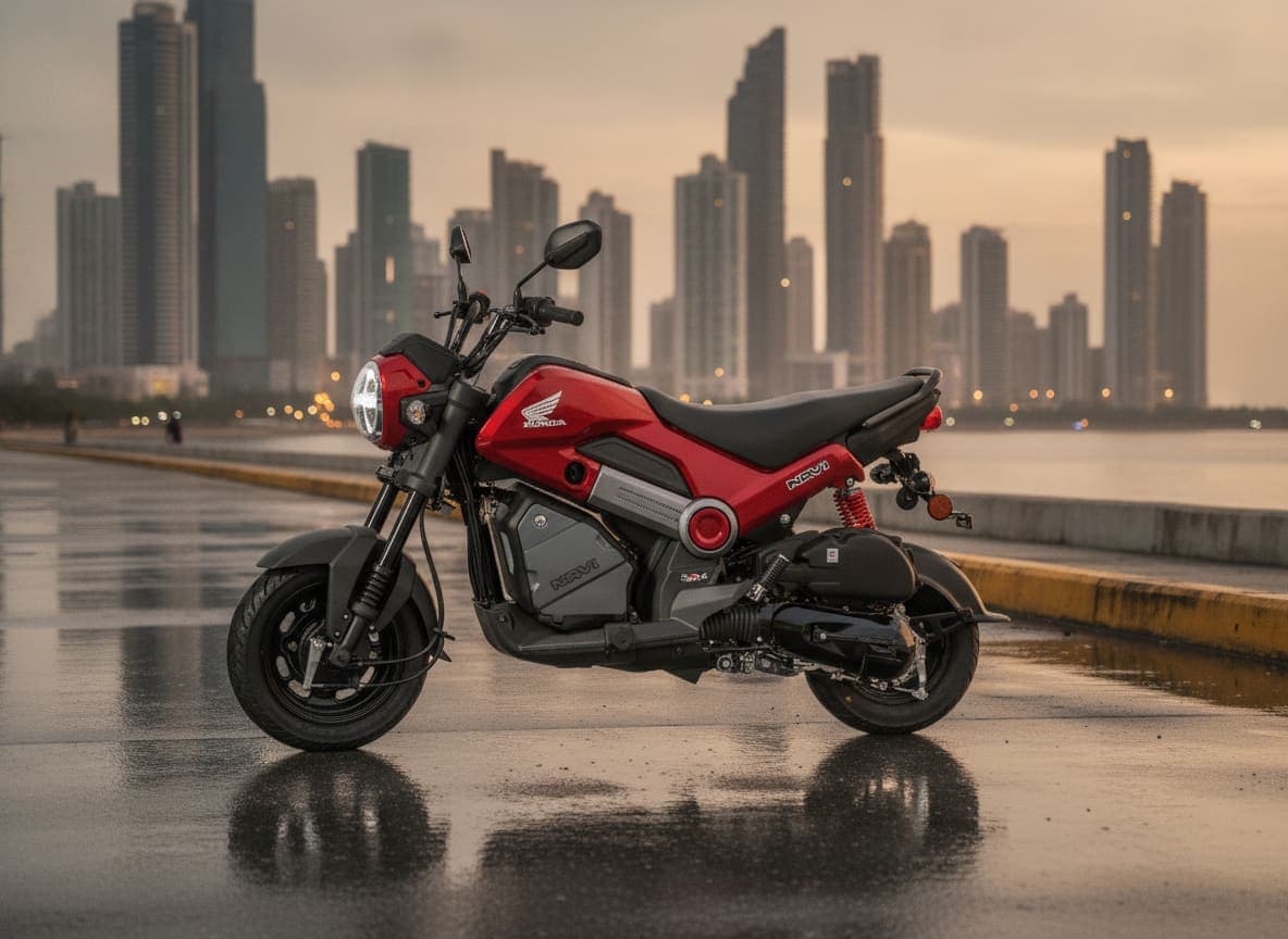 Honda Navi 110 en una calle de Ciudad de Panamá